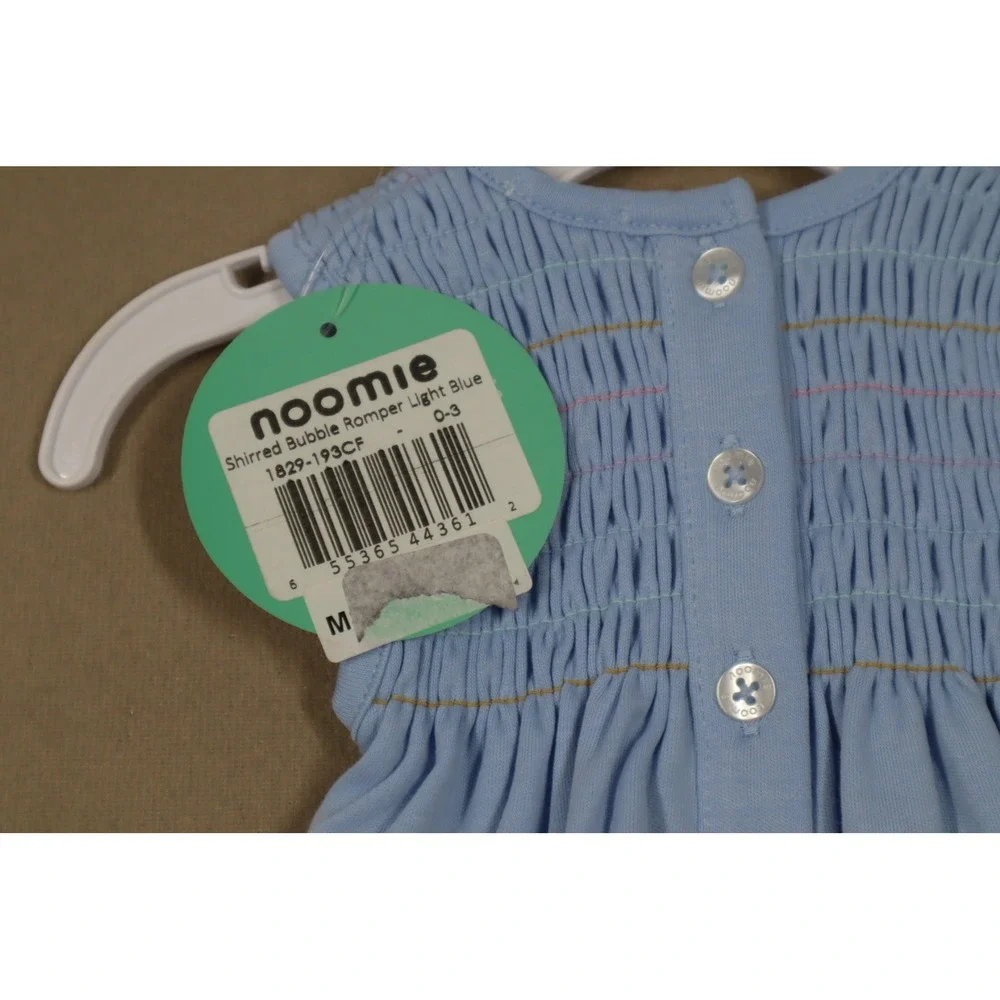Noomie Unisex Shirred Bubble Romper - Baby - Size 0-3‎ M